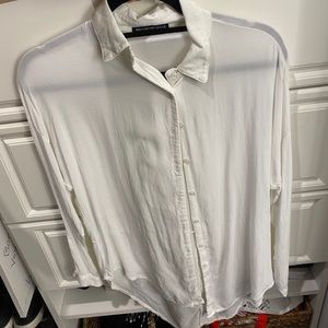 White button up, brandy Melville